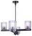Canarm - ICH1243A04BK - Four Light Chandelier - Renzo - Matte Black