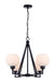 Canarm - ICH2257B04BK - Four Light Chandelier - Nella - Matte Black