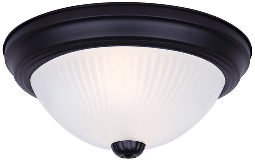 21 Series One Light Flush Mount Matte Black