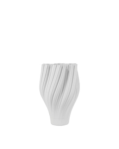 Whorl Vase White