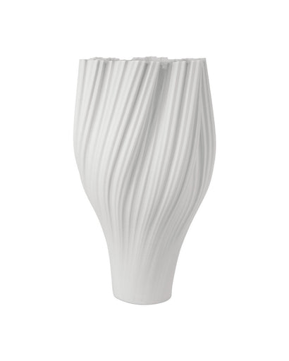 Whorl Vase White