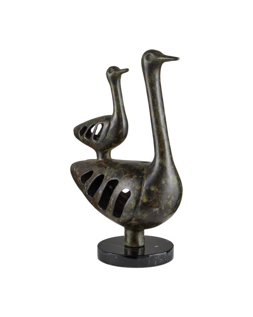Currey and Company - 1200-1057 - Sculpture - Duck Family - Bronze