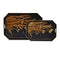 Currey and Company - 1200-1063 - Tray Set of 2 - Glasshouse - Black/Gold