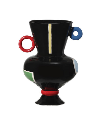 Fauvist Vase Black/Green/Red/Yellow/Orange