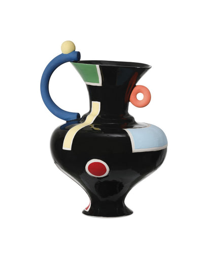 Fauvist Vase Black/Green/Red/Yellow/Orange