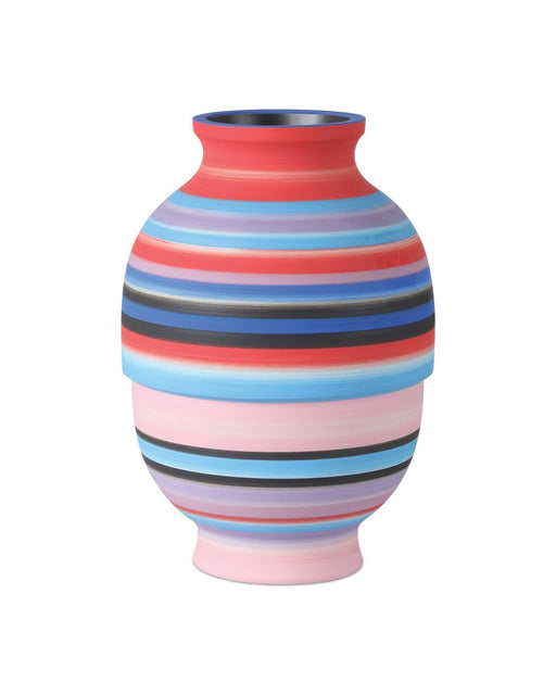 Currey and Company - 1200-1096 - Vase - Happy 80's - Blue/Pink/Red