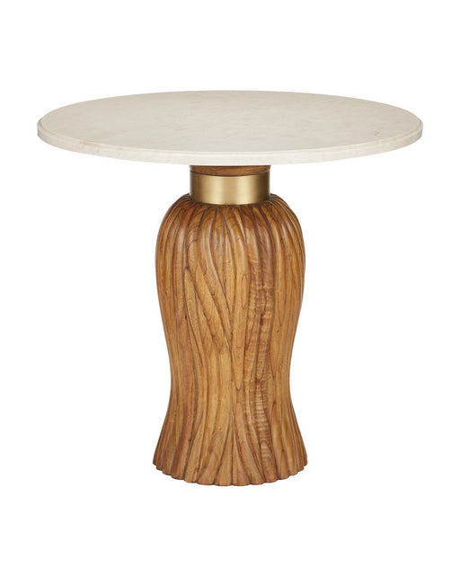 Currey and Company - 3000-0335 - Entry Table - Tassel - Morel Brown/Natural/Brushed Brass