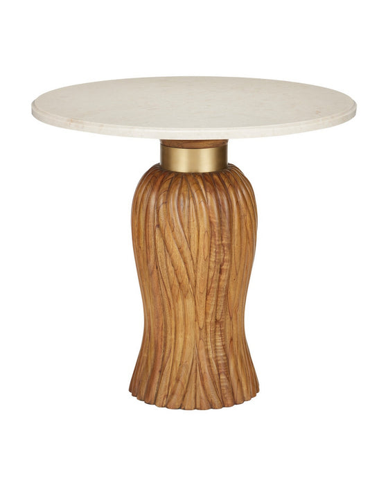 Currey and Company - 3000-0335 - Entry Table - Tassel - Morel Brown/Natural/Brushed Brass