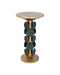 Currey and Company - 4000-0249 - Accent Table - Nasturtium - Antique Brass/Patina Brass