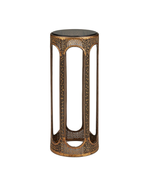 Currey and Company - 4000-0251 - Accent Table - Capella - Coffee Bronze/Smoke
