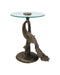 Currey and Company - 4000-0255 - Accent Table - Paonne - Antique Gold/Clear