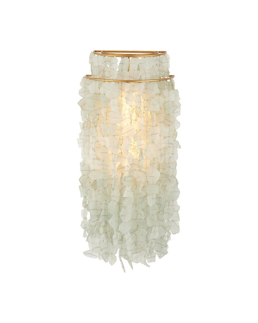 Currey and Company - 5000-0287 - One Light Wall Sconce - Verre de Mer - Seaglass/Contemporary Gold​