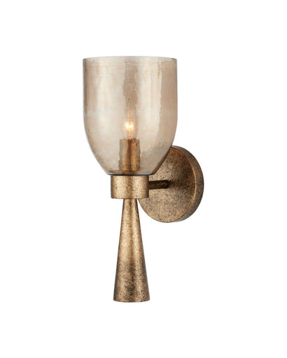 Woburn One Light Wall Sconce Copper Brown/Gold Ombre
