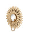Currey and Company - 5000-0300 - One Light Wall Sconce - Plumage - Antique Brass/Mirror
