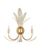 Currey and Company - 5000-0301 - Two Light Wall Sconce - Foliatura - Antique Brass/Off-White