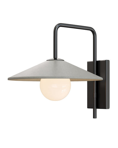 Bothy One Light Wall Sconce Natural/Black/Frosted White