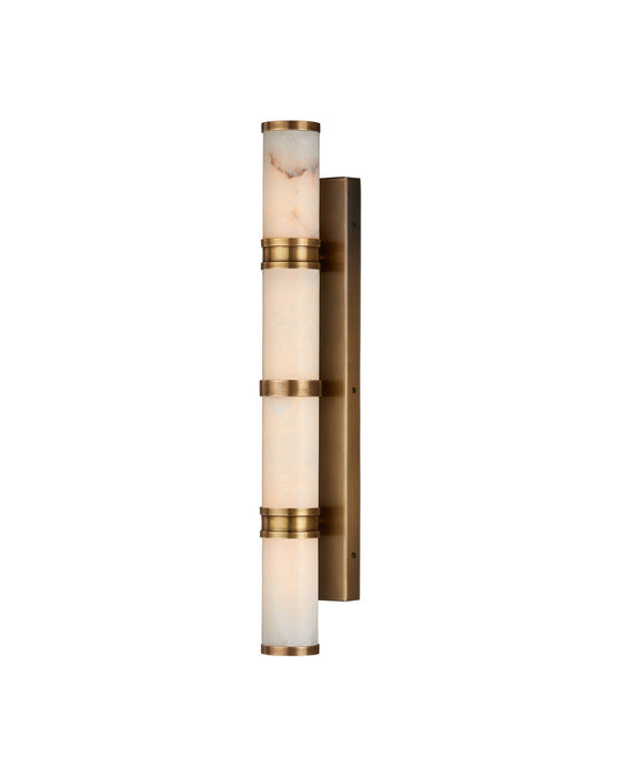 Currey and Company - 5800-0079 - LED Wall Sconce - Brenham - Natural/Vintage Brass