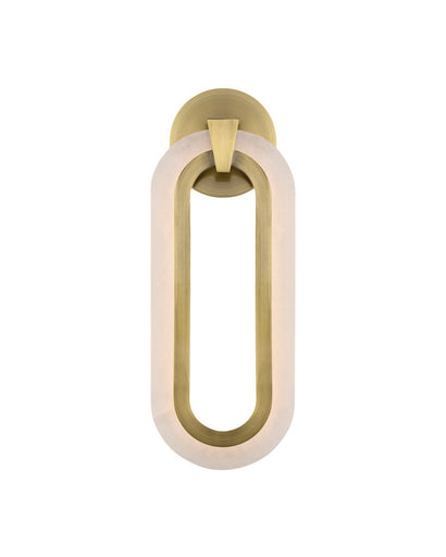 Aurora LED Wall Sconce Natural/Polished Antique Brass