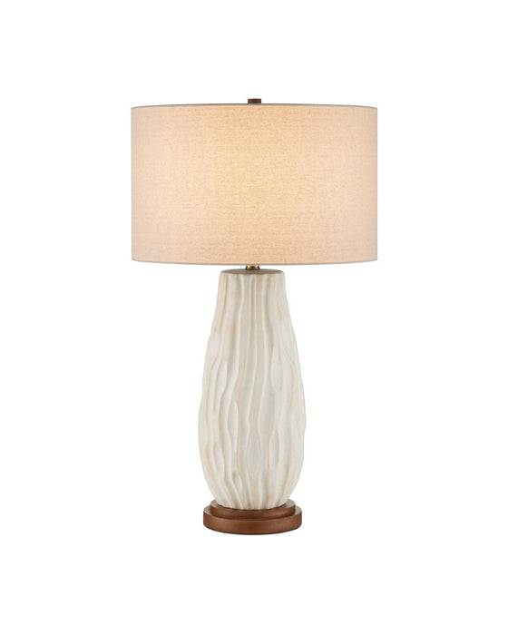 Currey and Company - 6000-1050 - One Light Table Lamp - Water-borne - Off-White/Natural