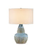 Currey and Company - 6000-1054 - One Light Table Lamp - Catania - Antique Blue Drip