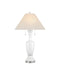 Currey and Company - 6000-1066 - Two Light Table Lamp - Classico - White/Clear/Polished Nickel