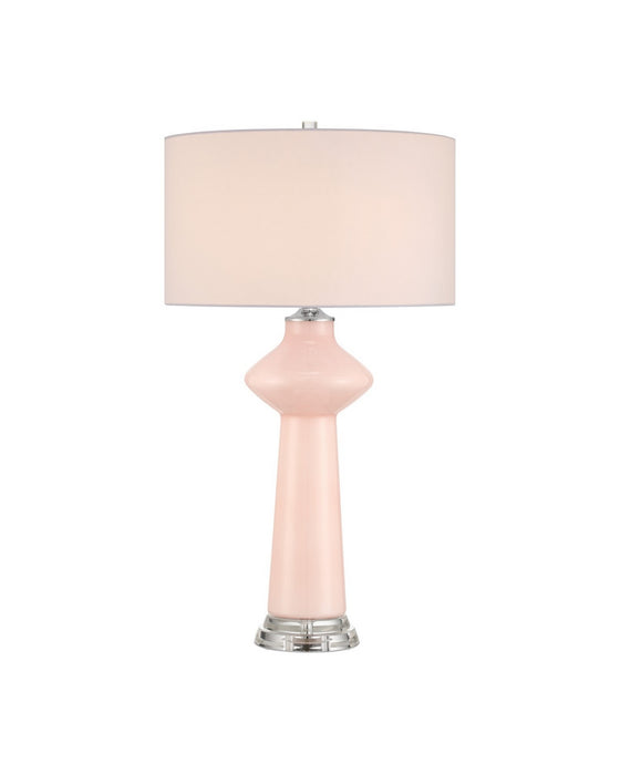 Currey and Company - 6000-1073 - One Light Table Lamp - Henrietta - Pink/Clear