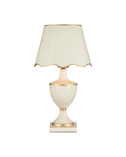Travelogue LED Table Lamp Ivory/Gold