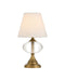 Currey and Company - 6700-0018 - LED Table Lamp - Sashay - Clear/Polished Antique Brass