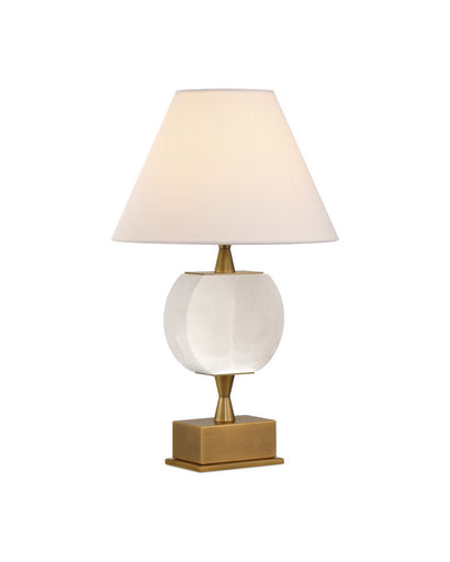 Meandro LED Table Lamp White/Antique Brass