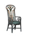 Currey and Company - 7000-1052 - Armchair - Benin Throne - Green/Orange
