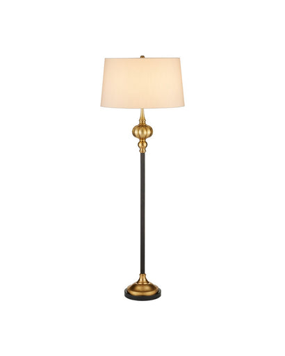Haines One Light Floor Lamp Bronze/Vintage Brass