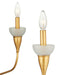 Currey and Company - 9000-1328 - Six Light Chandelier - Aurelia - Contemporary Gold Leaf/Contemporary Gold/Frosted
