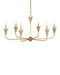Currey and Company - 9000-1328 - Six Light Chandelier - Aurelia - Contemporary Gold Leaf/Contemporary Gold/Frosted