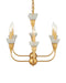 Currey and Company - 9000-1329 - Six Light Chandelier - Aurelia - Contemporary Gold Leaf/Contemporary Gold/Frosted