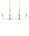 Currey and Company - 9000-1329 - Six Light Chandelier - Aurelia - Contemporary Gold Leaf/Contemporary Gold/Frosted