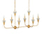 Currey and Company - 9000-1329 - Six Light Chandelier - Aurelia - Contemporary Gold Leaf/Contemporary Gold/Frosted