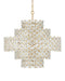 Currey and Company - 9000-1331 - 12 Light Chandelier - Spring Flower - Frosted/Brass