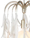 Currey and Company - 9000-1334 - One Light Pendant - Glen Arbor - White/Contemporary Silver Leaf/Contemporary Silver