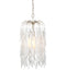Currey and Company - 9000-1334 - One Light Pendant - Glen Arbor - White/Contemporary Silver Leaf/Contemporary Silver