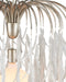 Currey and Company - 9000-1335 - One Light Pendant - Glen Arbor - White/Contemporary Silver Leaf/Contemporary Silver