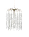 Currey and Company - 9000-1335 - One Light Pendant - Glen Arbor - White/Contemporary Silver Leaf/Contemporary Silver