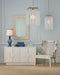 Currey and Company - 9000-1335 - One Light Pendant - Glen Arbor - White/Contemporary Silver Leaf/Contemporary Silver