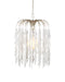 Currey and Company - 9000-1335 - One Light Pendant - Glen Arbor - White/Contemporary Silver Leaf/Contemporary Silver