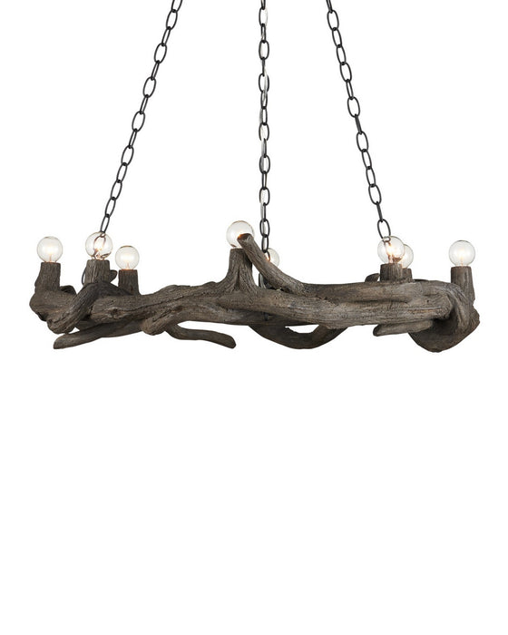Currey and Company - 9000-1336 - Eight Light Chandelier - Dunmore - Charbon de Bois