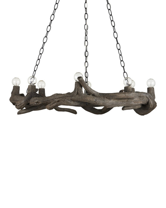 Currey and Company - 9000-1336 - Eight Light Chandelier - Dunmore - Charbon de Bois