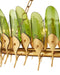 Currey and Company - 9000-1337 - 11 Light Chandelier - Selavy - Green/Contemporary Gold Leaf/Contemporary Gold