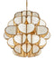 Currey and Company - 9000-1339 - Nine Light Chandelier - Galatea - Natural/Brass