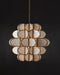 Currey and Company - 9000-1339 - Nine Light Chandelier - Galatea - Natural/Brass