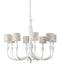Currey and Company - 9000-1340 - Eight Light Chandelier - Ludwig - Gesso White