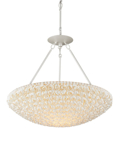 Virtu LED Chandelier Natural/Pearlized White